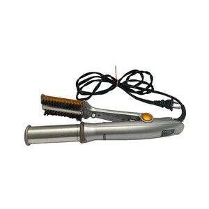 InStyler Rotating Hot Iron IS1001 Silver & Orange for Straightening & Curling